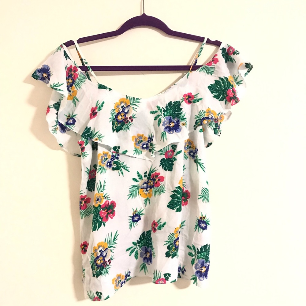 NWOT Old Navy tropical pattern shirt